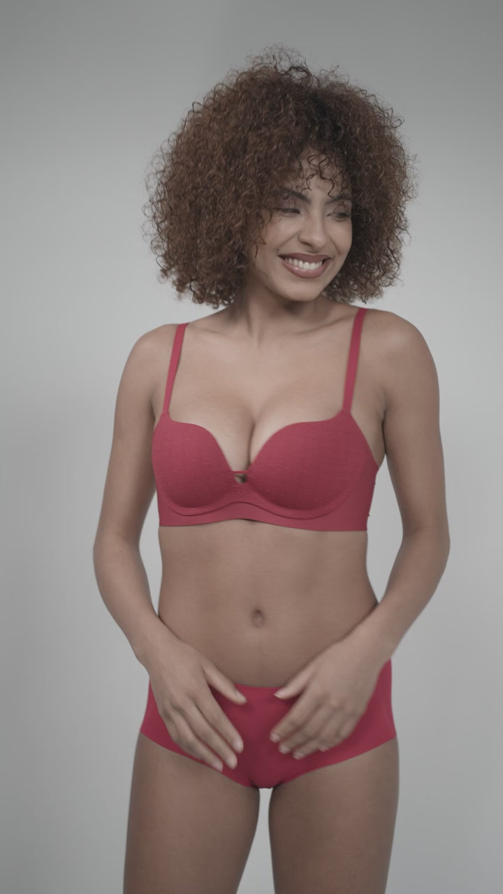 The Flamme: Daily Comfort Padded Non-wired Push up Bra